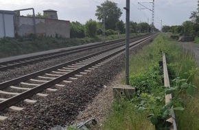 Bundespolizeiinspektion Magdeburg: BPOLI MD: Gefährlicher Eingriff in den Bahnverkehr: S-Bahn kollidiert mit Einkaufswagen