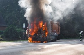 Polizeiinspektion Rotenburg: POL-ROW: Müllfahrzeug in Flammen+++Festnahme nach Pkw-Diebstahl+++Einbruch in Gasthaus+++Versuchter Aufbruch eines Zigarettenautomaten