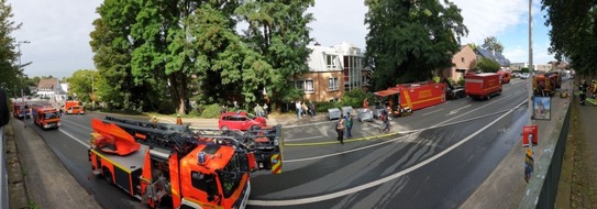 Feuerwehr Mülheim an der Ruhr: FW-MH: Am heutigen Samstag kam es um kurz vor 14 Uhr zu einem Brand in einer Tiefgarage in Mülheim-Speldorf.