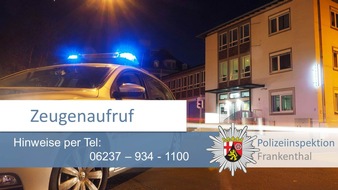 Polizeidirektion Ludwigshafen: POL-PDLU: Verkehrsunfallflucht unter Alkoholeinfluss