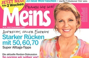 Bauer Media Group, Meins: Meryl Streep in Meins: "Diäten nehmen uns doch den Spaß am Leben"