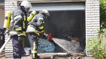 Freiwillige Feuerwehr Celle: FW Celle: Garagenbrand