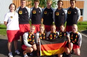 DLRG - Deutsche Lebens-Rettungs-Gesellschaft: Dreimal Gold bei den Junioren-Europameisterschaften der Rettungsschwimmer / DLRG-Mannschaft wird in Schweden Vize-Junioren-Europameister (BILD)