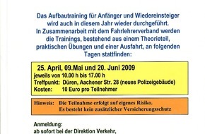 Polizei Düren: POL-DN: Sicherheit auf zwei Rädern