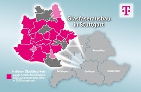 Deutsche Telekom AG: Telekom bleibt Zugpferd beim Glasfaserausbau in Stuttgart