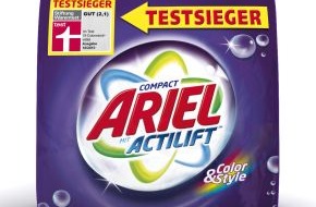 Procter & Gamble Germany GmbH & Co Operations oHG: Ariel Compact Color ist erneut Testsieger im aktuellen Colorwaschmitteltest der Stiftung Warentest / Ariel setzt die Siegesserie von 2004, 2007 und 2009 fort (mit Bild)