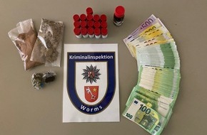 Polizeidirektion Worms: POL-PDWO: Worms - Falsche Corona-Maske wird Dealer zum Verhängnis / Gemeinsame Pressemitteilung der Staatsanwaltschaft Mainz, der Bundespolizeiinspektion Kaiserslautern und der Kriminalpolizei Worms