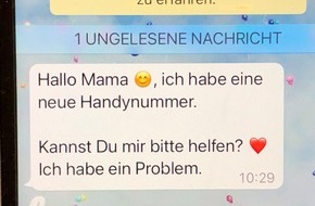 Polizei Mettmann: POL-ME: 82-Jähriger per WhatsApp um hohe Bargeldsumme betrogen - 2502074