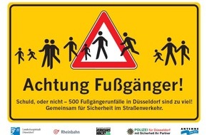 Polizei Düsseldorf: POL-D: Achtung Fußgänger! - Oberbilk - 43-Jähriger bei Verkehrsunfall schwer verletzt