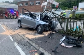 Feuerwehr Ennepetal: FW-EN: Verkehrsunfall mit eingeklemmter Person