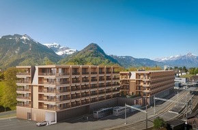 Baulink AG: Baugesuch f&uuml;r das Hotel beim Bahnhof Interlaken Ost eingereicht