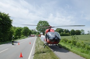 Kreisfeuerwehrverband Rendsburg-Eckernförde: FW-RD: Schwerer Verkehrsunfall auf L265 Abfahrt Kochendorf Auf der L265, in der Abfahrt Kochendorf, kam es Heute (31.05.2020) zu einem schweren Verkehrsunfall mit einen Toten und mehreren Verletzten.