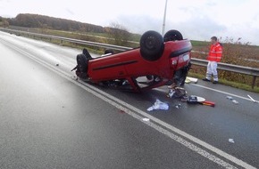 Polizeipräsidium Westpfalz: POL-PPWP: Schwerer Unfall auf der A 62