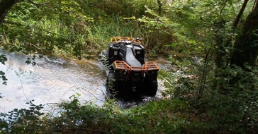 Polizeipräsidium Westpfalz: POL-PPWP: Gestohlenes Quad in Karlstalschlucht entdeckt