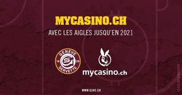 Grand Casino Luzern AG: Das Schweizer Online-Casino "mycasino.ch" wird Sponsor des Genève-Servette Hockey Club