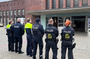 Polizeipräsidium Oberhausen: POL-OB: Gemeinsame Kontrolle von Polizei, Bundespolizei und Kommunalem Ordnungsamt am Hauptbahnhof