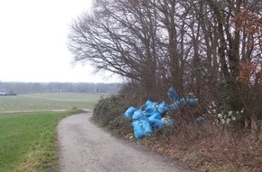 Polizeiinspektion Verden / Osterholz: POL-VER: Müll illegal entsorgt