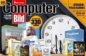 COMPUTER BILD: Durchschnittlich 1.000 Euro vom Staat zurück: COMPUTER BILD testet Steuerprogramme