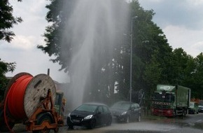 Feuerwehr Mülheim an der Ruhr: FW-MH: Punktueller Platzregen in Mülheim an der Ruhr #FWMH