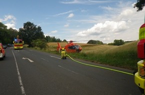 Feuerwehr Ratingen: FW Ratingen: Schwerer Verkehrsunfall mit Radfahrer