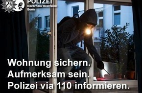 Polizei Bonn: POL-BN: Bonn-Kessenich: Unbekannte entwenden Schmuck und Bargeld bei Wohnungseinbruch