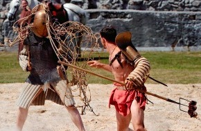 Museum Aargau: Kampf der Gladiatoren am 28. Mai / Ein römisches SPECTACULUM zur Wiedereröffnung des Amphitheaters in Vindonissa