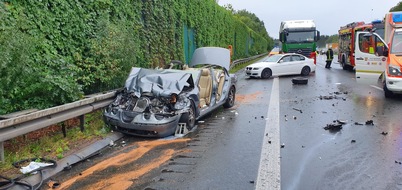 Feuerwehr Schwelm: FW-EN: Verkehrsunfall auf der BAB 1