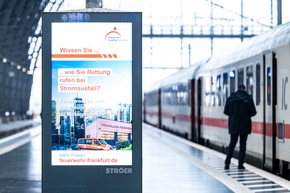 FW-F: Risikokommunikation der Feuerwehr Frankfurt stadtweit über digitale Medien von Ströer