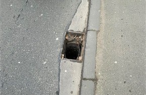 Polizeidirektion Trier: POL-PDTR: Mehrere Gullideckel in der Lindenstraße entnommen - Polizei sucht Zeugen