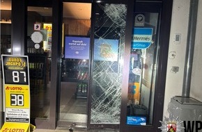 Polizeiinspektion Kusel und Polizeiwache Sch&ouml;nenberg-K&uuml;belberg: POL-PIKUS: Einbruch in Tankstelle scheitert an Eingangst&uuml;r