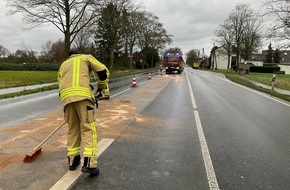 Freiwillige Feuerwehr Alpen: FW Alpen: Ölspur auf der B57