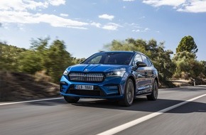 Skoda Auto Deutschland GmbH: Der ŠKODA ENYAQ RS iV: dynamisch, effizient und nachhaltig