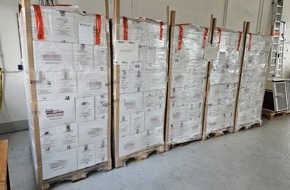 Hauptzollamt Stralsund: HZA-HST: Stralsunder Zoll stellt mehr als zwei Tonnen Röstkaffee in Rostock sicher