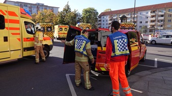 Feuerwehr Dresden: FW Dresden: Wohnungsbrand mit brandverletzer Person