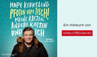 Hörbuch Hamburg: Hape Kerkeling ist zurück – mit seinem neuen Hörbuch »Pfoten vom Tisch!«