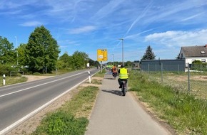 Polizeidirektion Ludwigshafen: POL-PDLU: Gemeinsame Radtour im Rahmen von STADTRADELN: Polizeiwache Maxdorf und der Seniorenbeirat der Verbandsgemeinde Maxdorf setzen Zeichen f&uuml;r mehr Verkehrssicherheit