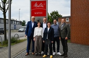 Melitta Europa GmbH & Co. KG: Zukunft des Kaffeestandorts Bremen: B&uuml;rgermeister Andreas Bovenschulte besucht Melitta