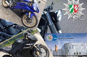 Polizei Rhein-Erft-Kreis: POL-REK: Erfolgreicher Schlag gegen international organisierte Motorraddiebe und -hehler - Kreis Mettmann / Köln / Märkischer Kreis / Rhein-Erft-Kreis