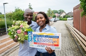 Deutsche Postcode Lotterie: 10.000 Euro! Postcode-Gewinn geht nach Brake