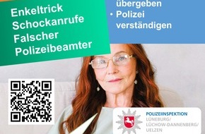 Polizeiinspektion Lüneburg/Lüchow-Dannenberg/Uelzen: POL-LG: ++ Achtung gerade auch in den (Vor-)Weihnachtstagen - Präventions-Aktion aktueller denn je ++ "WhatsApp-Betrug & Co" - Ältere Menschen erhalten SMS und überweisen Geld für/an die ...