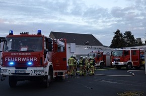 Feuerwehr Kleve: FW-KLE: Brand in einem Industriegebäude an der Thaerstraße