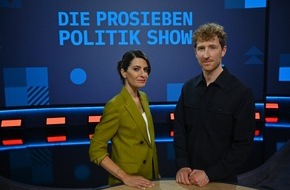 ProSieben: Realitätscheck. In der "ProSieben Politik Show" stellen sich Spitzenpolitiker:innen am Montag den Sorgen und Nöten der Bürger:innen