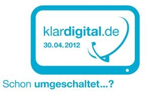 ARD Presse: Analoge Satellitenausstrahlung endet am 30. April 2012
Serviceseiten der Initiative "klardigital 2012" im Videotext (mit Bild)
