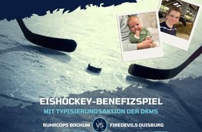 Polizei Bochum: POL-BO: Erinnerung: Benefiz-Eishockeyspiel für leukämiekranke Kinder am 17. März | Buntes Polizei-Rahmenprogramm | Bereits 2.235 Menschen typisiert