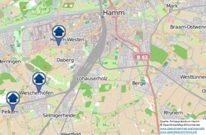 Polizeipräsidium Hamm: POL-HAM: Wohnungseinbruchs-Radar für die Woche vom 15. bis zum 21. April 2019