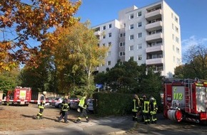 Feuerwehr Dortmund: FW-DO: Gasaustritt in DO-Kurl/Bewohner bohrte in Gasleitung