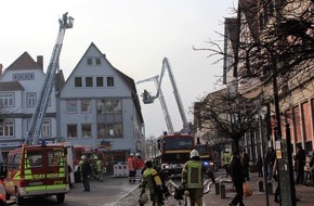 Polizeiinspektion Nienburg / Schaumburg: POL-NI: Großbrand in Stadthäger Innenstadt