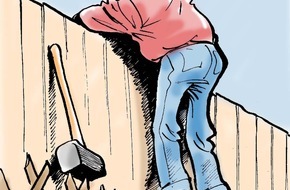 Bundesgeschäftsstelle Landesbausparkassen (LBS): Jägerzaun als Sieger / Nachbarn durften dahinter nicht eine zweite "Grenzanlage" errichten (FOTO)