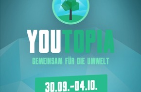 toom Baumarkt GmbH: YouTopia: Fünf Tage im Zeichen des Klimawandels / toom unterstützt Charity Live-Event "YouTopia - Gemeinsam für die Umwelt" und spendet 10.000 Bäume an "Plant for the Planet"