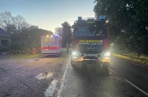 Kreisfeuerwehr Rotenburg (Wümme): FW-ROW: Verkehrsunfall in Tiste